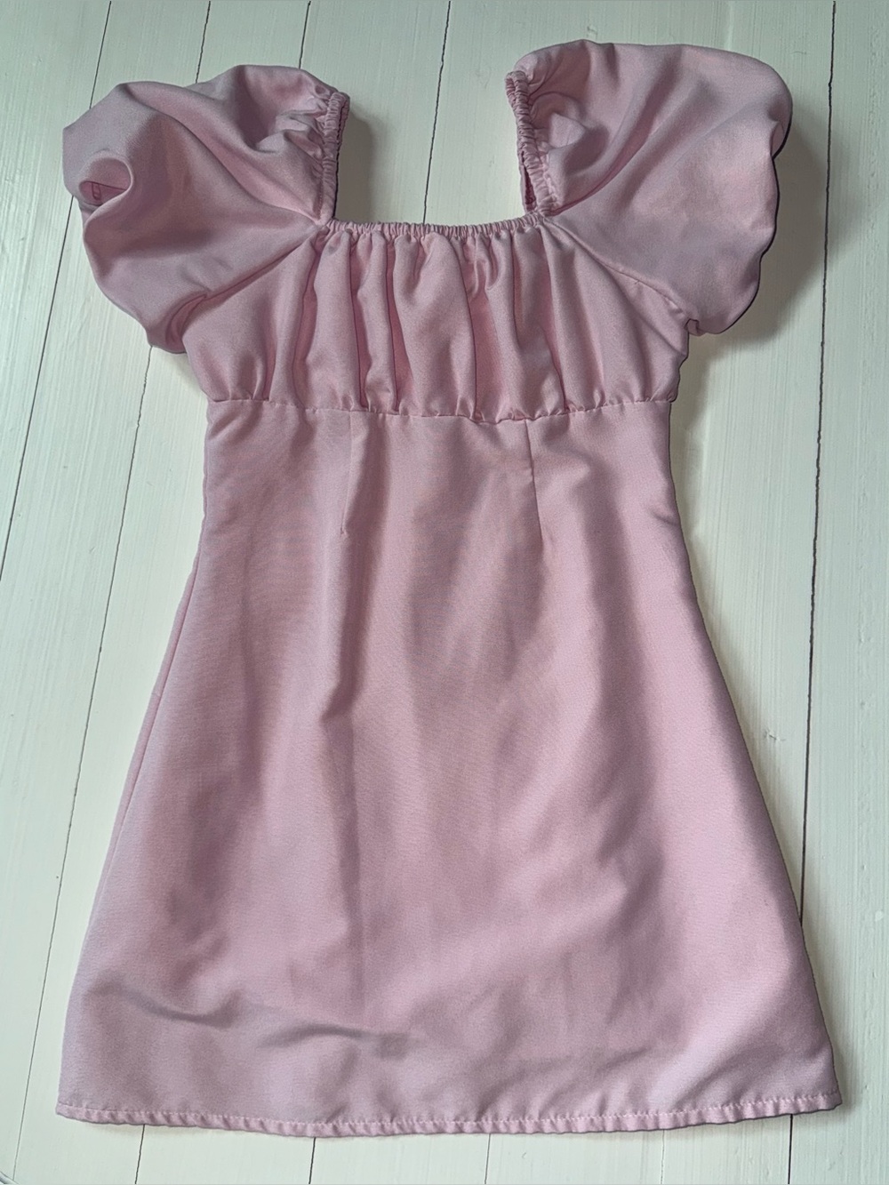 GB Girls Pink Puff Sleeve Dress Size 6